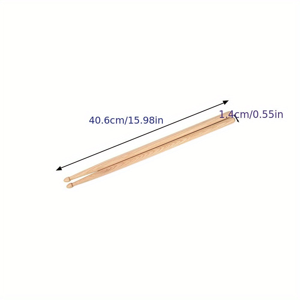 10 pairs (20pcs) of premium maple drumsticks, 5A, ideal for jazz and percussion drums, suitable for all skill levels.