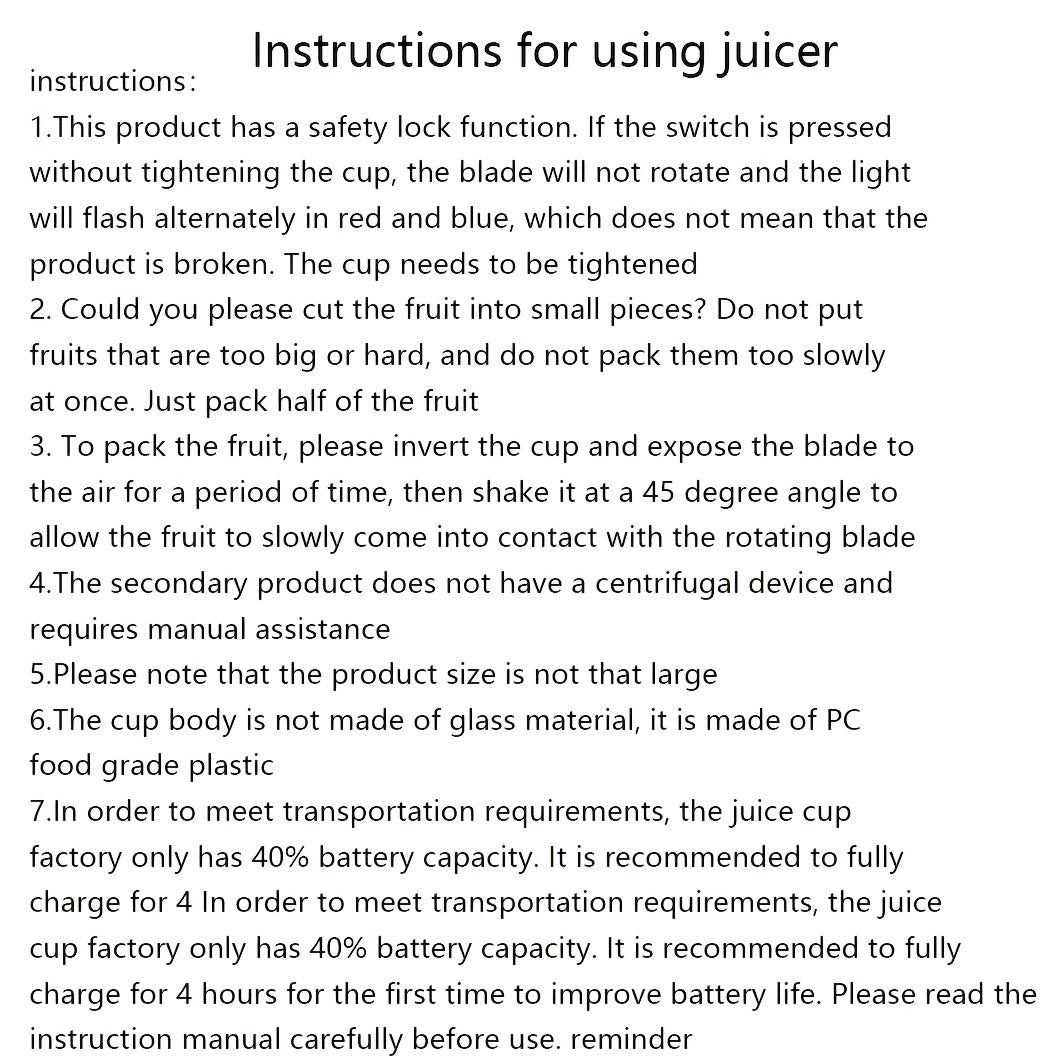 Customizable portable juicer for on-the-go juicing, ideal for home and travel.