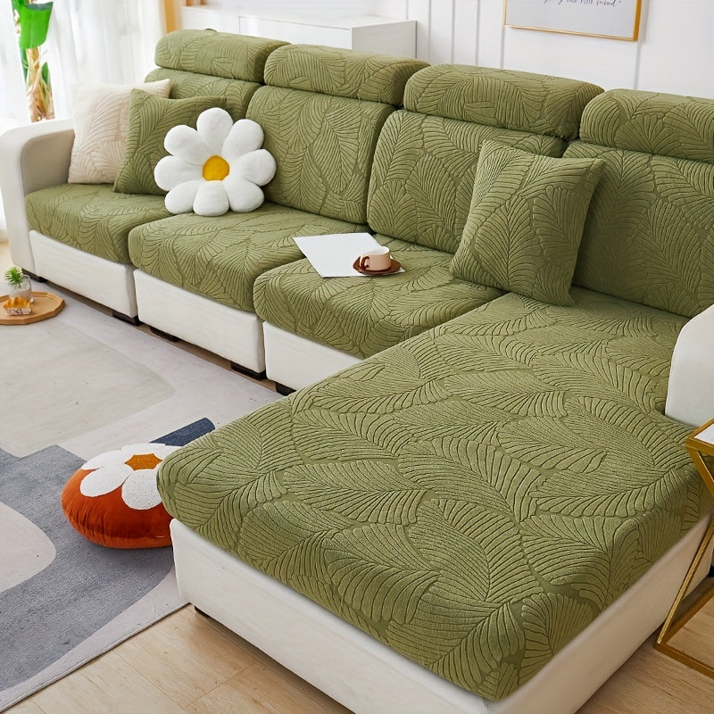 Non-slip elastic sofa slipcover protects furniture year-round in any room.