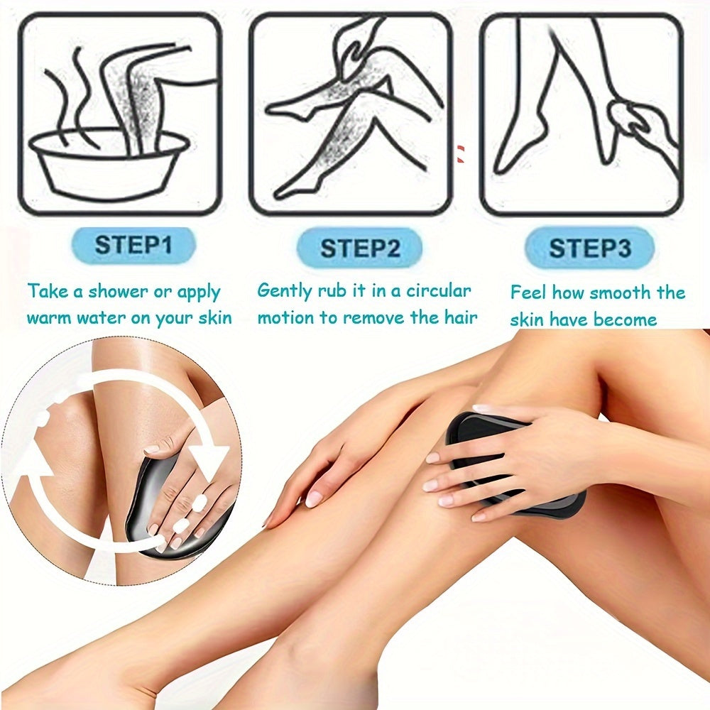 Magic Crystal Hair Eraser, painless exfoliating hair removal tool for men and women, perfect for legs and arms.