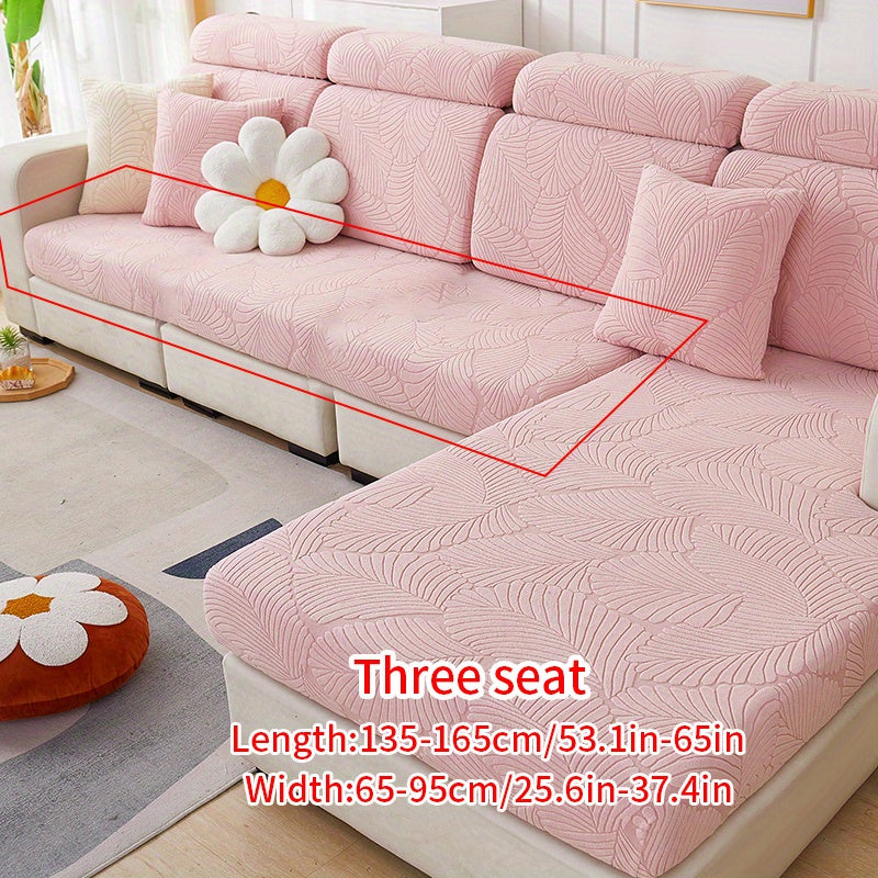 Non-slip elastic sofa slipcover protects furniture year-round in any room.