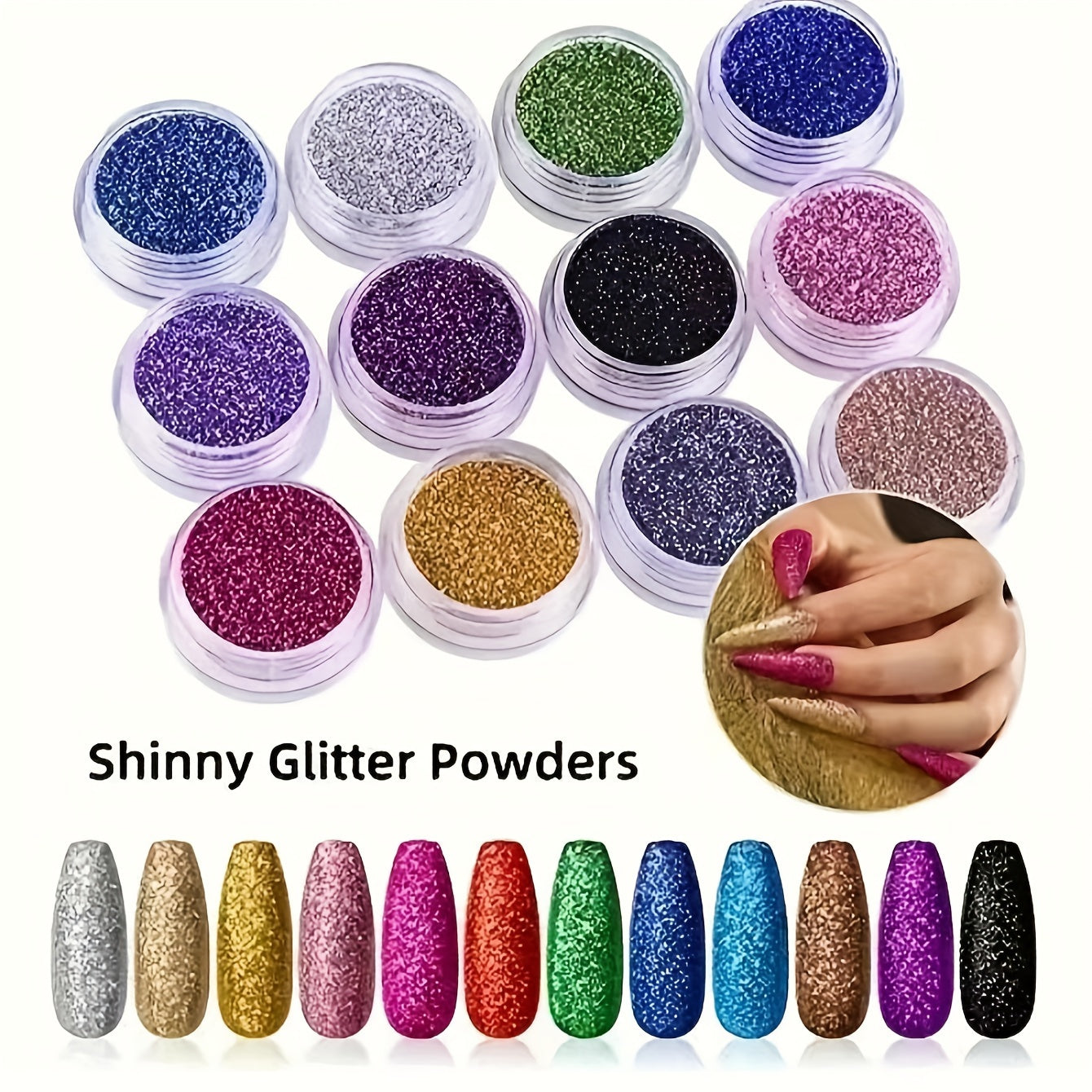 Acrylic Nail Kit for Beginners with Glitter Powders, Extension Tools, USB Lamp, Manicure Set, and Gift for Women