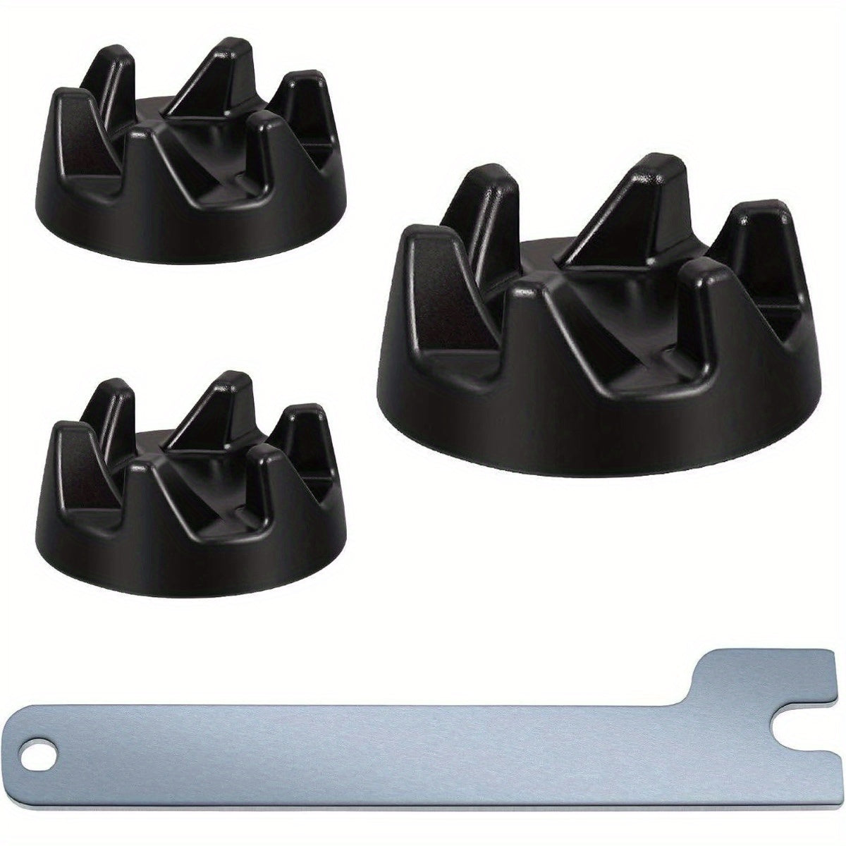 Set of 4 Vertical Mixer Spare Parts Including Clutch 9704230, Compatible with Kitchen Mixer Spare Parts, Comes with 1 Wrench, Suitable for Kitchen Bao Vertical Mixer, 6-speed in Black