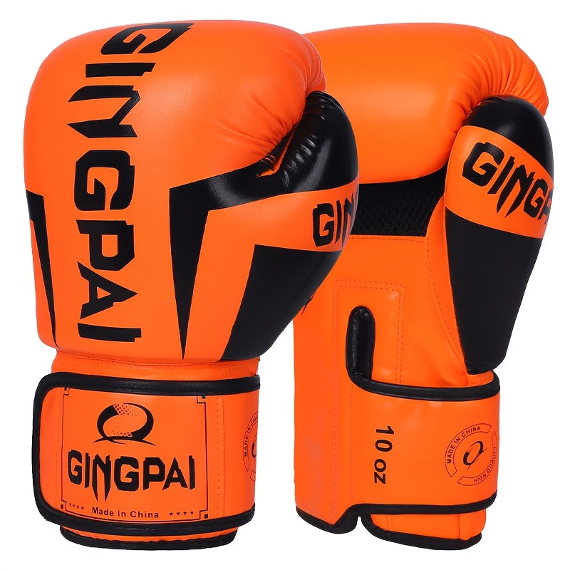 Breathable boxing gloves for adults, suitable for men and women, great for training, sparring, and gym.