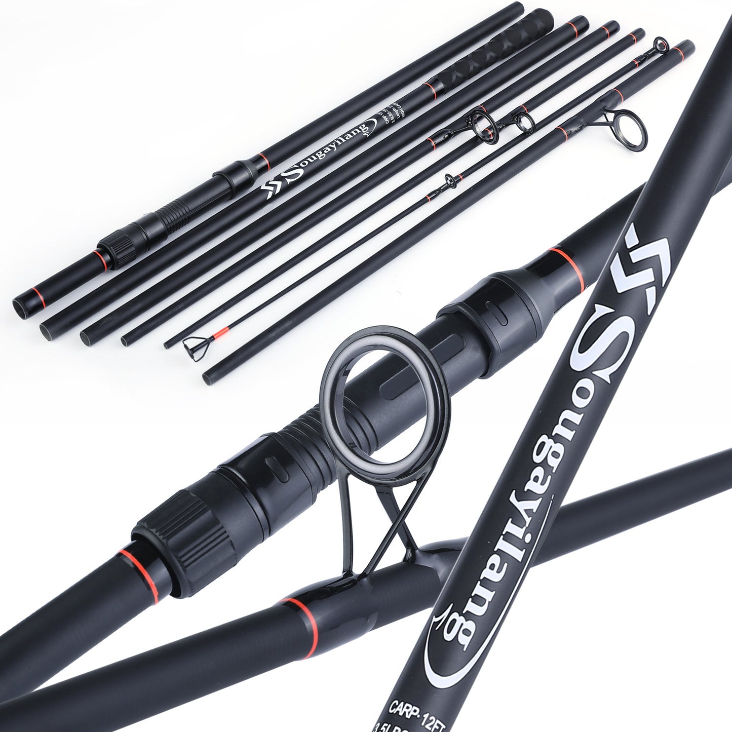 Sougayilang Carp Rod: Lightweight 6/7Section Carbon Fiber for Ultimate Carp Fishing.