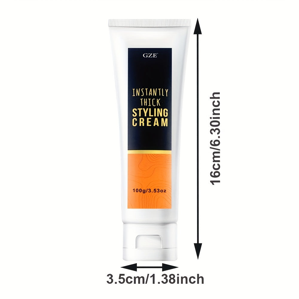 1 piece of Thick Styling Cream instantly adds volume, texture, and body to hair, suitable for all hair types.