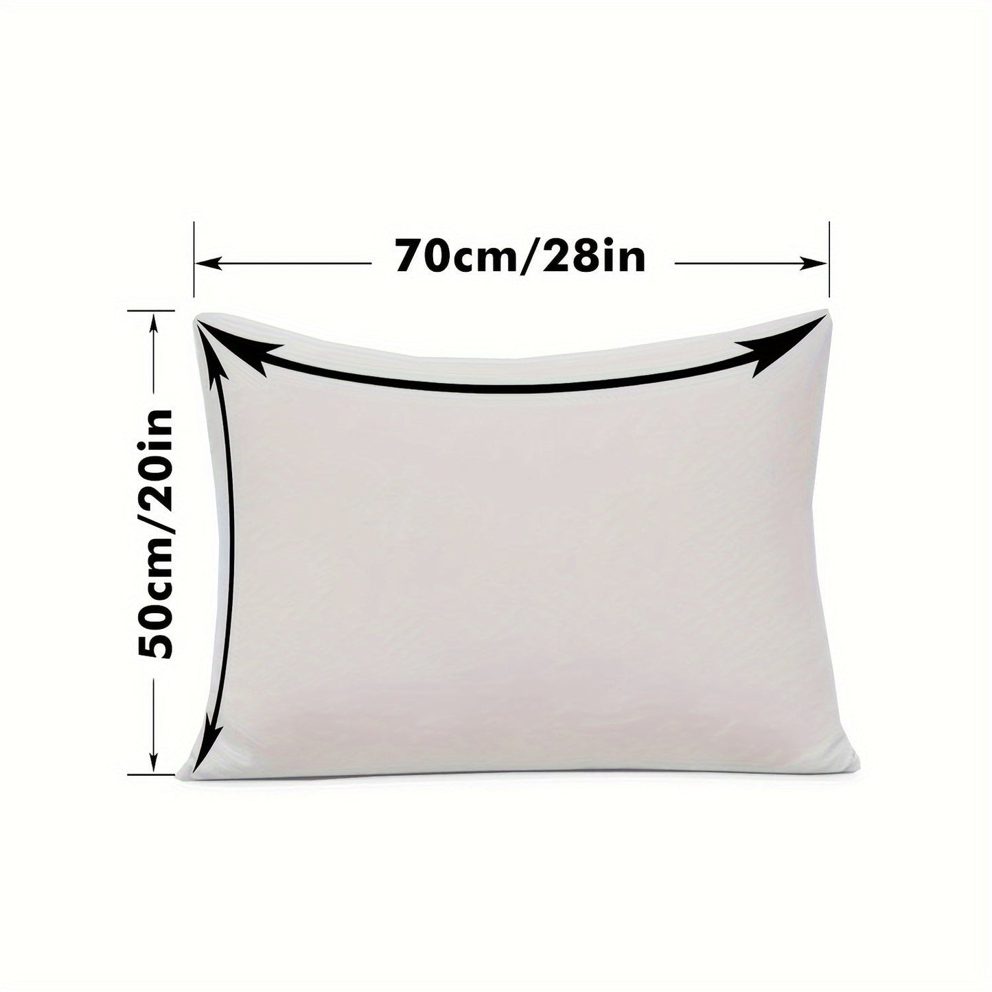 Waterproof Gray Pillowcase with Zipper Closure - Made with Soft, Breathable Polyester Fabric, Machine Washable, Ideal for Bedroom & Living Room Decor