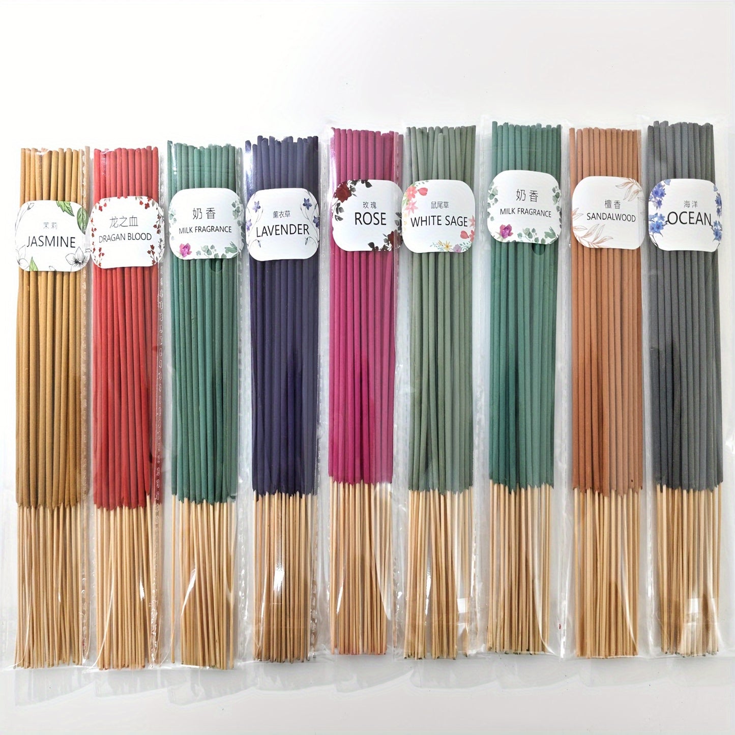 30-Pack Scented Incense Sticks for Meditation, Aromatherapy, and Home Purification. Bamboo sticks, no feathers, ideal gift for holidays.