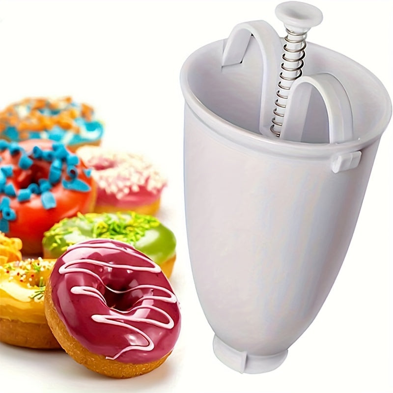 Portable donut maker requires no electricity.