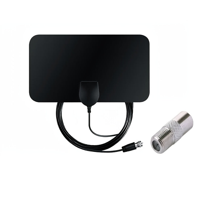 Ultra HD TV antenna for local channels, with up to 50+ miles range and signal booster. Compatible with both old and new TVs.