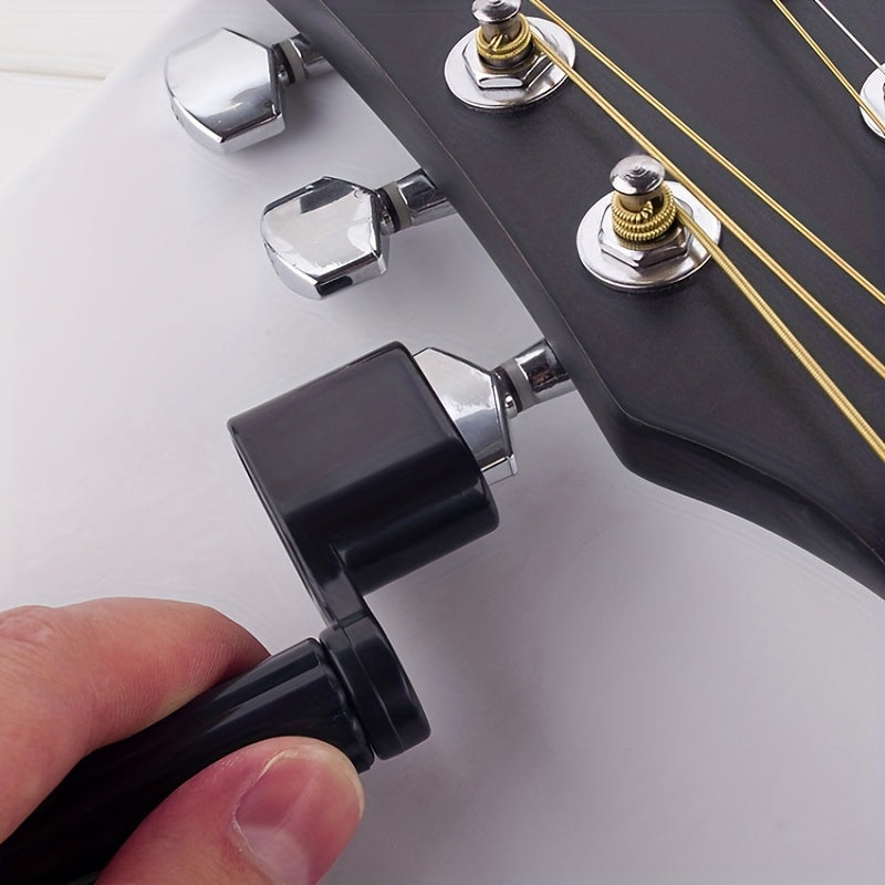 Durable, easy-to-use tool for quick guitar string changes; designed for acoustic guitars.