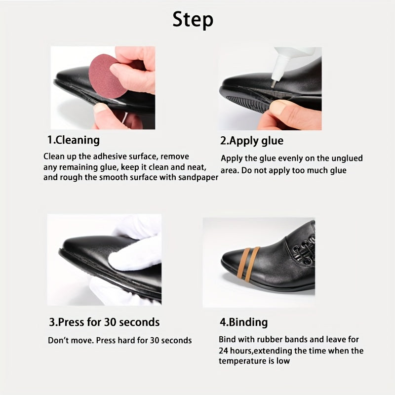 25ml Shoe Repair Glue, a strong, waterproof adhesive for repairing leather and sports shoes.