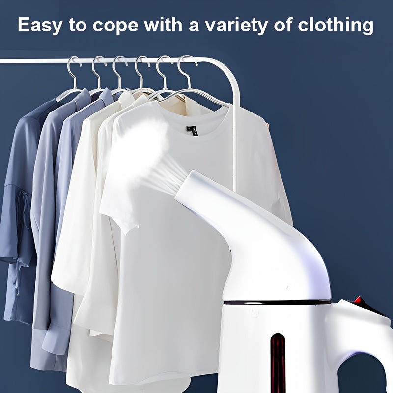 This handy Portable Handheld Garment Steamer quickly heats up to remove wrinkles from clothes, making it perfect for both travel and home use. With its EU plug and powerful fabric ironing capabilities, it is an ideal choice for keeping your wardrobe