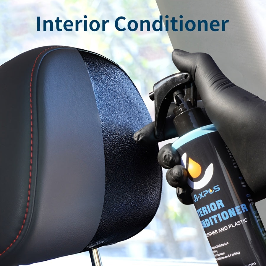 1pc JB-XPCS Car Interior Coating for plastic & faux leather restoration, delays oxidation and fading, with upholstery care.