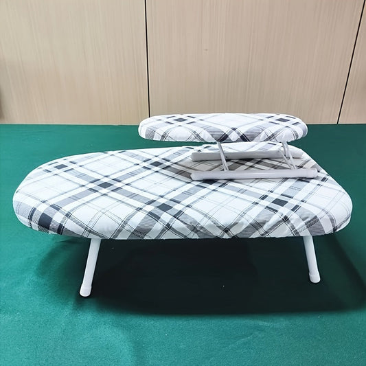 The Mini Desktop Ironing Board is small and stylish, perfect for easy storage and portability. It includes a small ironing sleeve for effortlessly ironing sleeves.