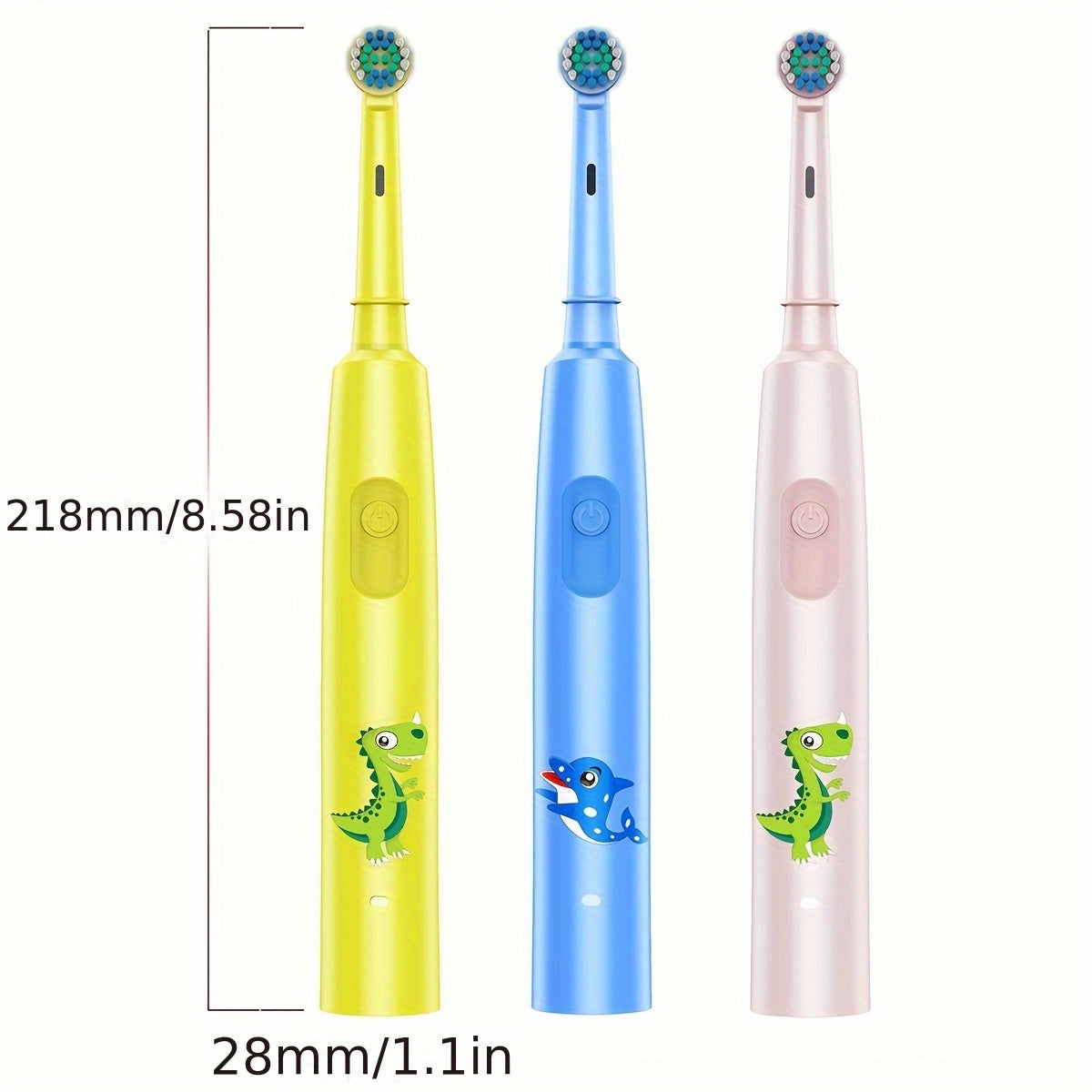 Children's electric toothbrush with 3 cleaning modes, USB rechargeable, soft bristles, and auto deep clean for ages 3-14.