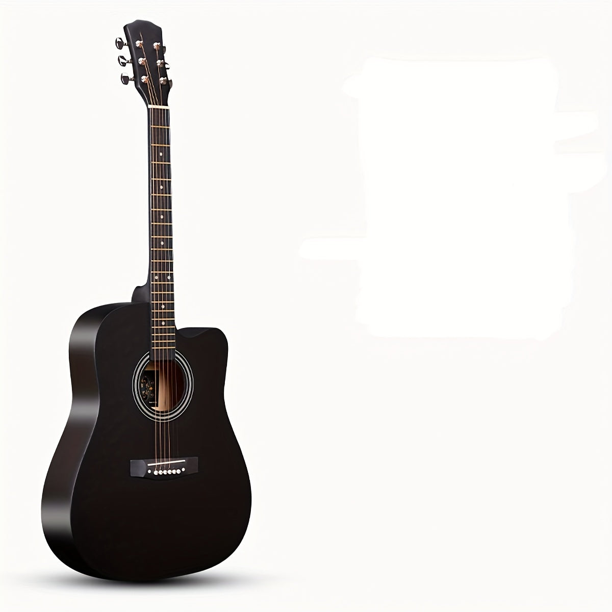 41-Inch Basswood Acoustic Guitar with Gig Bag, 21 Frets, Tuning Pegs, ABS Nut, Matte Finish, Steel Strings.