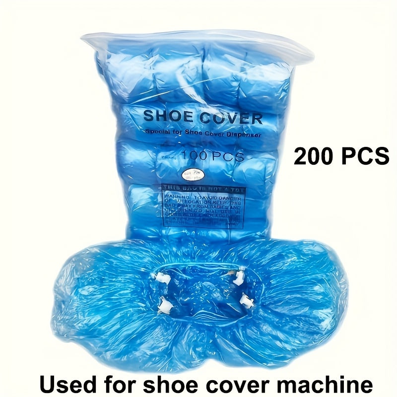 Automatic shoe cover dispenser made of durable plastic carbon fiber ABS with a steel frame, suitable for home and office use with golden finish.