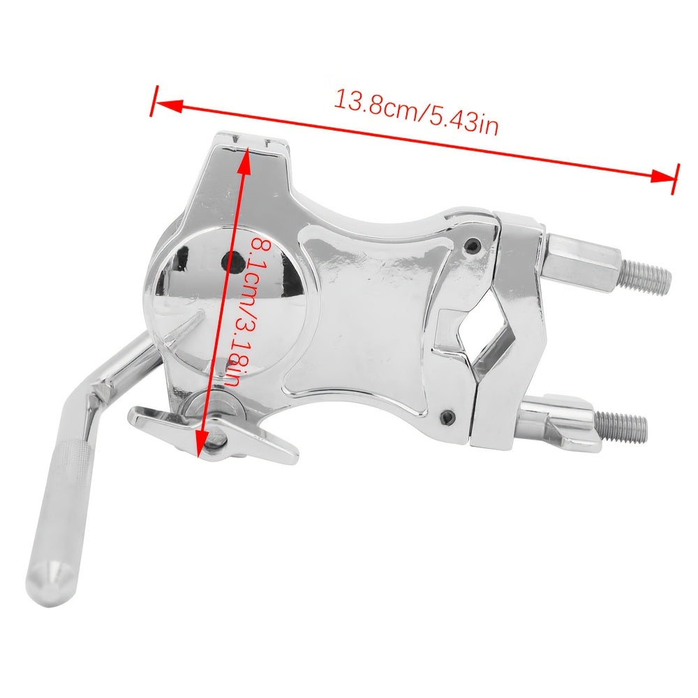 Tom Drum Extension Clamp, Cowbell Clamp for Drum Stand with Adjustable Rod Holder.