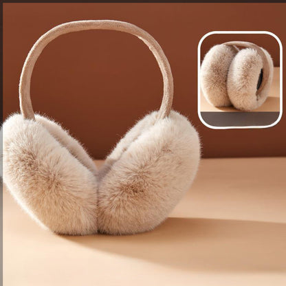 Cozy Foldable Earmuffs - Made from Stretchy, Hand-Washable Polyester for Winter Comfort & Fashion, with Ear Tips and Ear Bags included