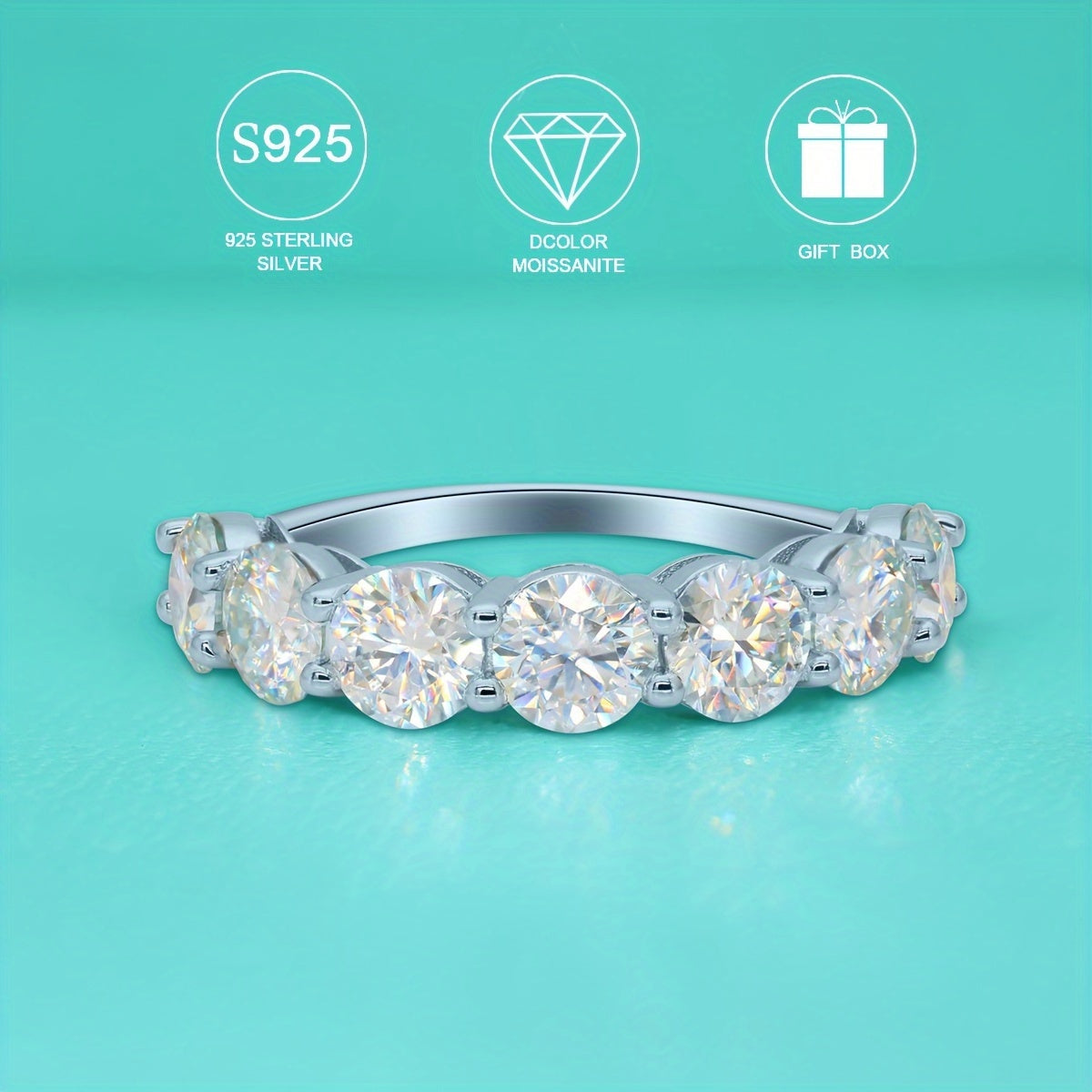 Beautiful 0.5ct Moissanite Engagement Ring - Crafted with Hypoallergenic S925 Sterling Silver, Featuring Vintage-Inspired Design for Women | Ideal for Weddings, Proposals & Mother's Day Present | Comes with Certificate & Elegant Gift Box