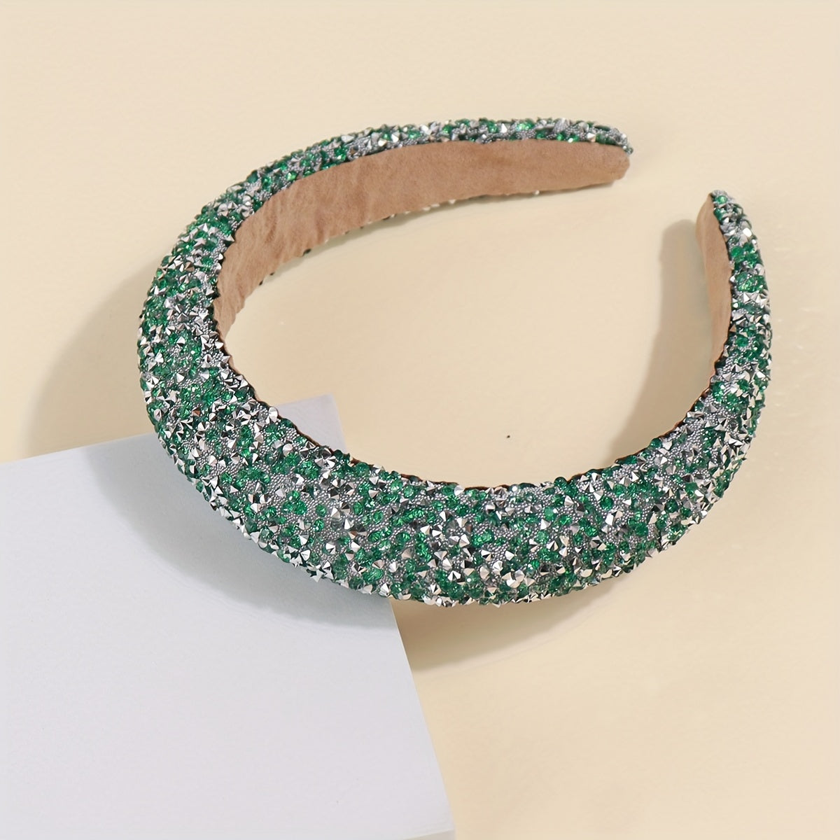 Baroque style rhinestone headband for women, colorful and elegant, perfect for everyday wear.