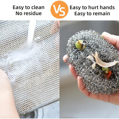 Set of 20 Microfiber Steel Fleece Scrub Pads - Ideal for both Wet and Dry Cleaning, Gentle on Surfaces and Tough on Grime, Great for Various Home Areas such as Kitchens, Bathrooms, Countertops, Stoves, and Sinks - Convenient and Long-lasting Cleaning