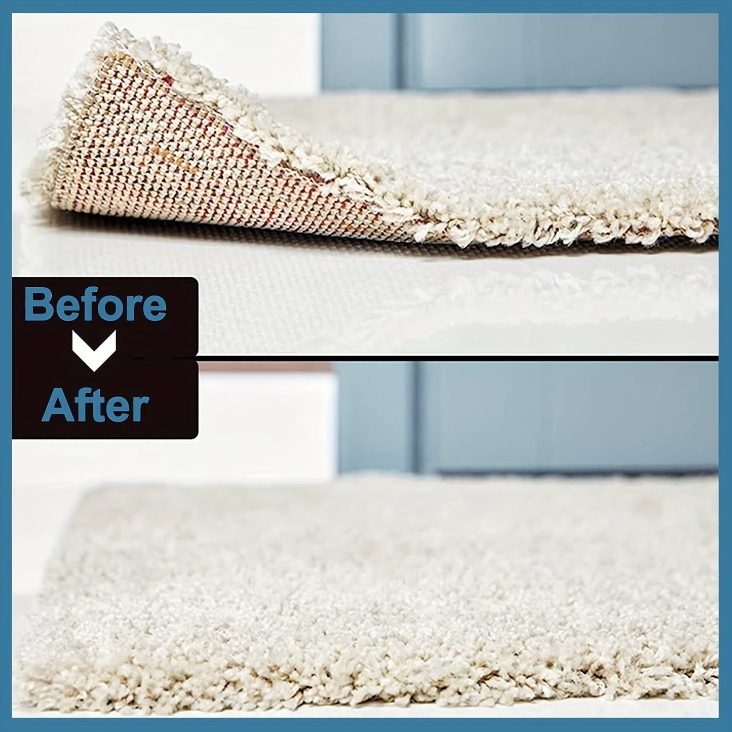 Prevent Sliding and Curling with our Advanced Anti-Slip Carpet Fixer - Available in 12pcs, 32pcs, and 34pcs. These Double-Sided Washable Stickers in Black are Suitable for Living Room, Dining Room, and Bathroom Carpets.