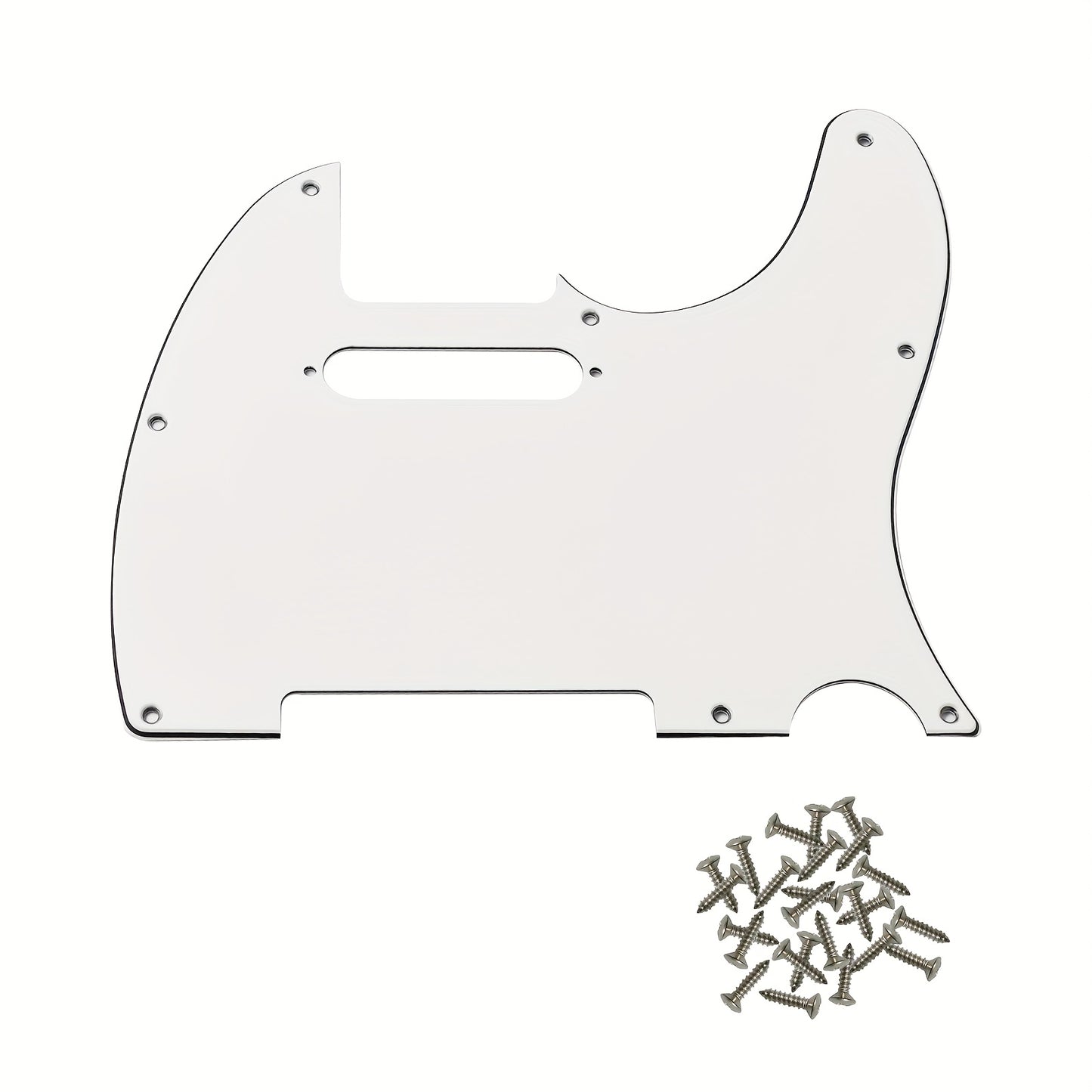 8-hole guard plate for standard FD TL modern style electric guitars, with multiple colors and installation screws included.