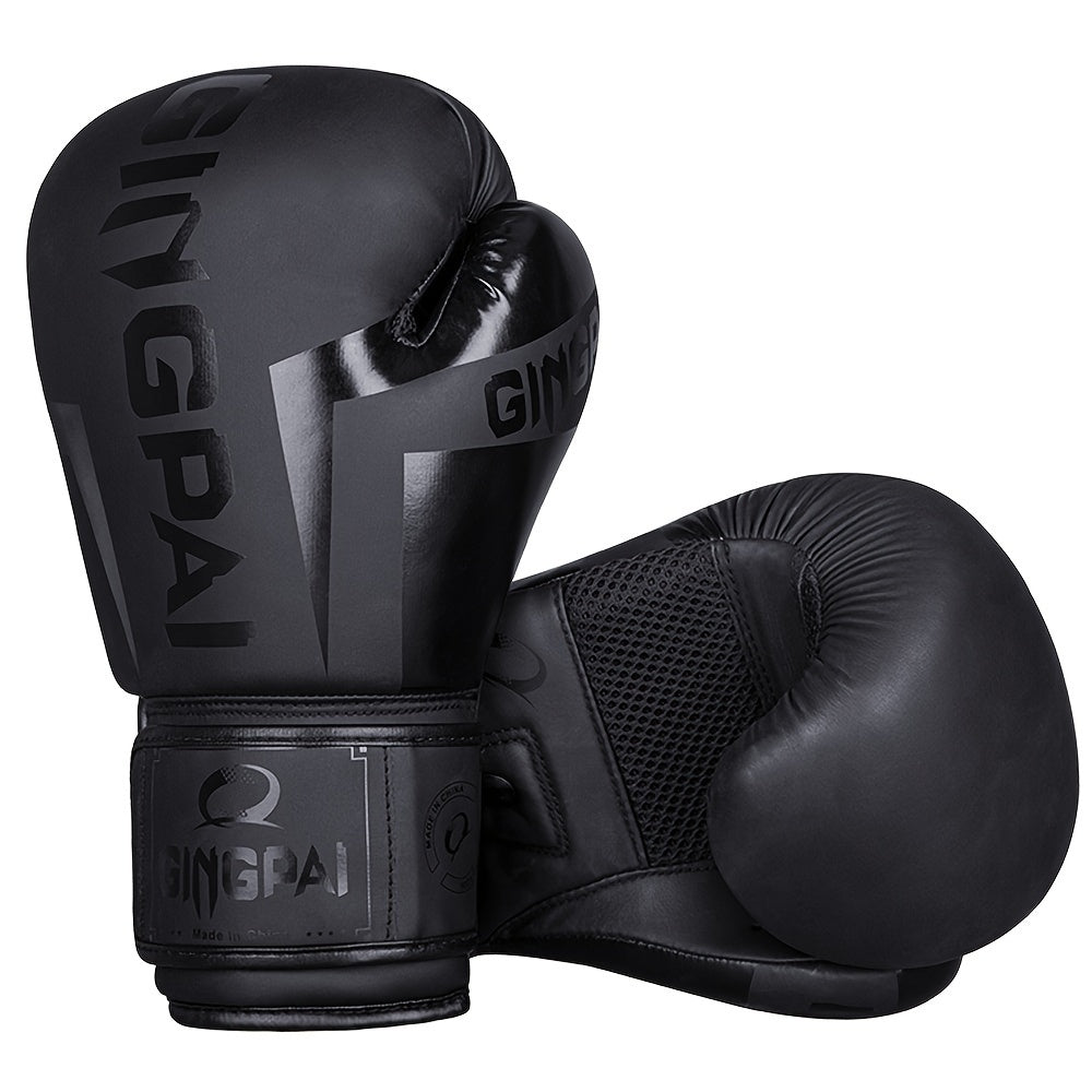 Breathable boxing gloves for adults, suitable for men and women, great for training, sparring, and gym.