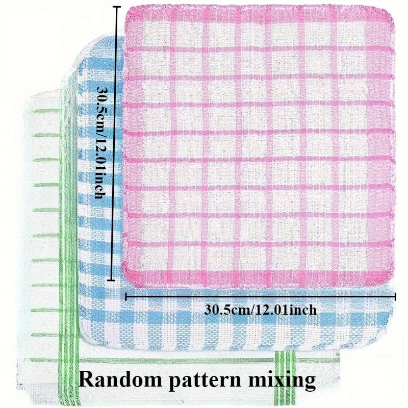 10/5 Waffle Weave Kitchen Towels, Quick-Dry, Super Absorbent, Multipurpose Dish Cloths for Home Cleaning & Drying, Hand wash only, Non-Food Contact.