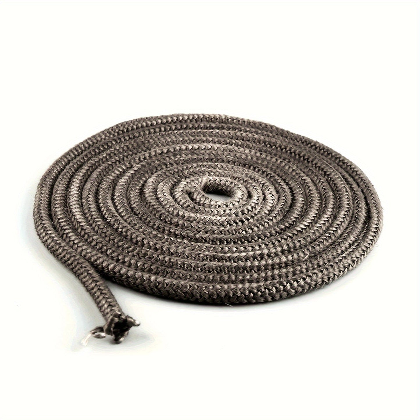 Durable Vintage Fireplace Door Seal with 2m Fiberglass Gasket Rope for Woodburner, High Temperature Resistant, Wall Mount, Non-Electric Glass Stove Gasket Replacement, Abrasion Resistant and Soft