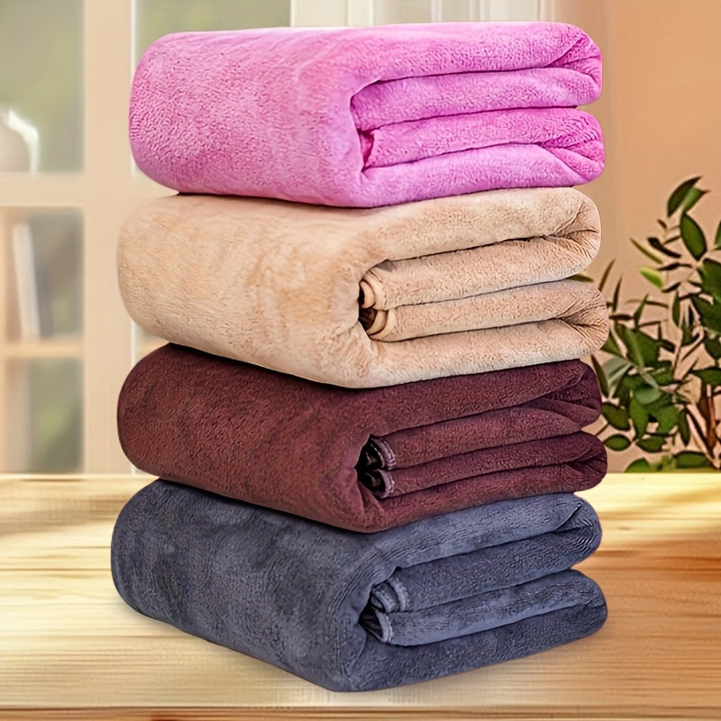 1pc Oversized Bath Towel, Absorbent, Quick-drying, Super Soft & Skin-friendly, Ideal for Home Bathroom