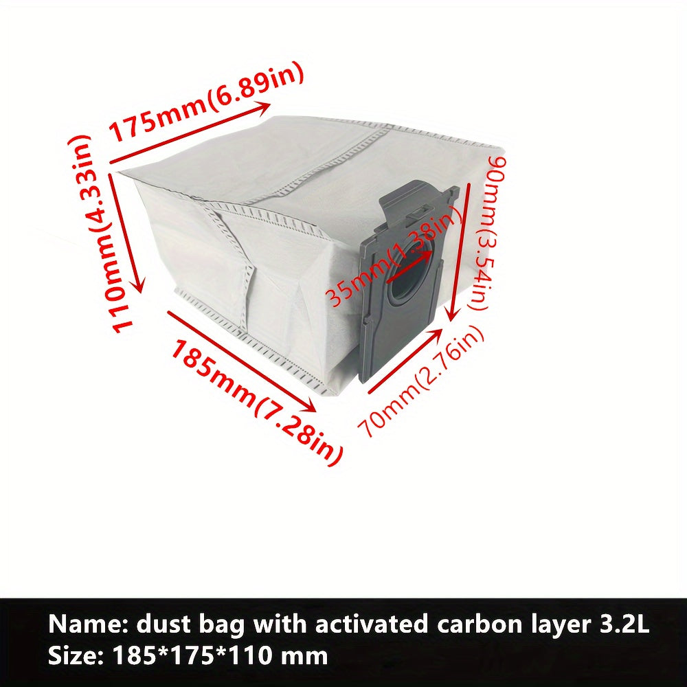 The Dream X20 Pro Plus 3.2L Vacuum Cleaner Dust Bag features a Hepa filter and activated carbon for enhanced performance. Made of leakproof and durable non-woven fabric.