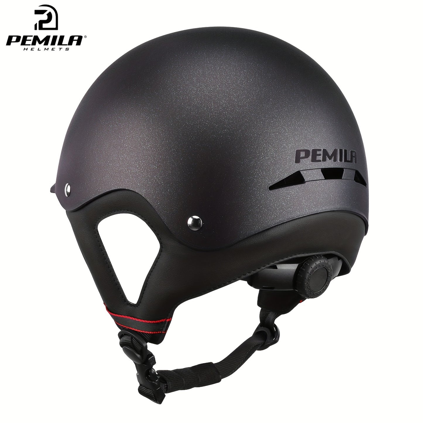 PEMILA Classic adult riding helmet with ABS shell and adjustable chin strap in various colors.