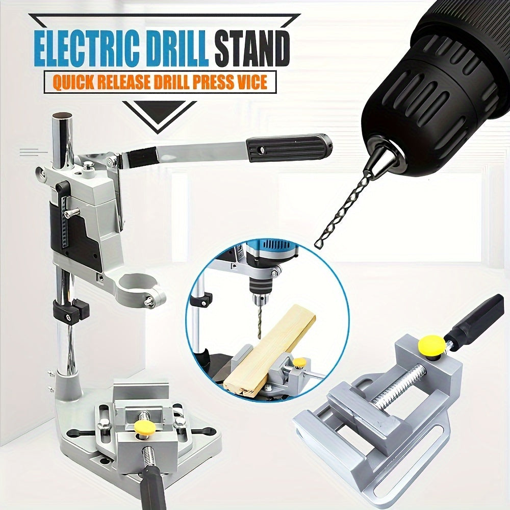 Aluminum alloy drill press stand - rust-proof, precise, and flat head design for home and industrial usage.