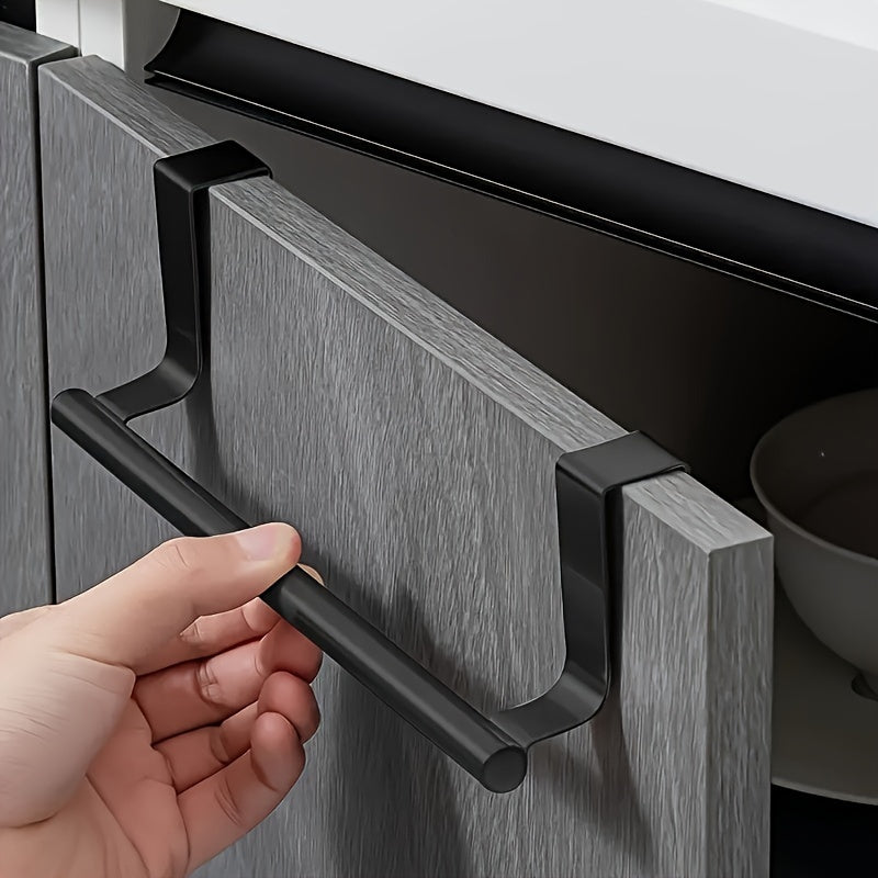 Contemporary Stainless Steel Kitchen Towel Hook for Wall Mounting with Easy Installation, Sleek Modern Design for Organizing Your Home.