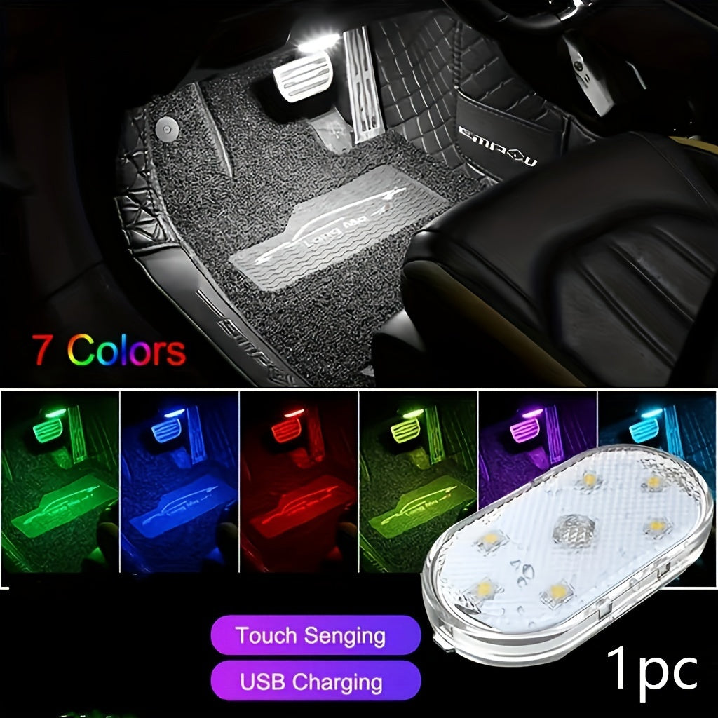 Enhance your vehicle with this rechargeable LED car touch light, great for use in cars, trucks, and vans.