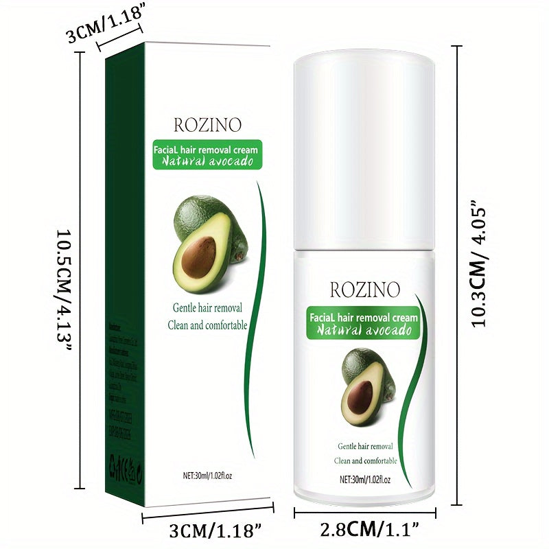 Avocado Hair Removal Cream eliminates body hair without leaving black spots.