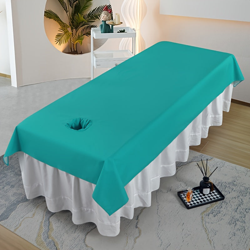 Upgrade your spa experience with our luxurious Tassel Waterproof & Oil-Resistant Massage Table Sheet. Made from durable 100% polyester, this easy-care sheet comes in a variety of multi-color options with a convenient face hole. Perfect for beauty salons