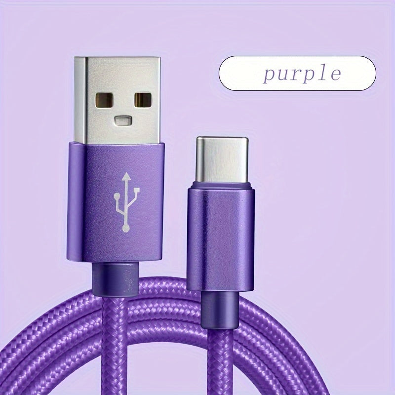 Fast-charging USB C cable for Samsung, Redmi, and OnePlus, ideal for travel and office use.