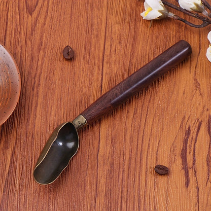 Sophisticated Black Sandalwood Tea Spoon - Versatile for Coffee, Sugar & Spices - Must-Have Kitchen Tool