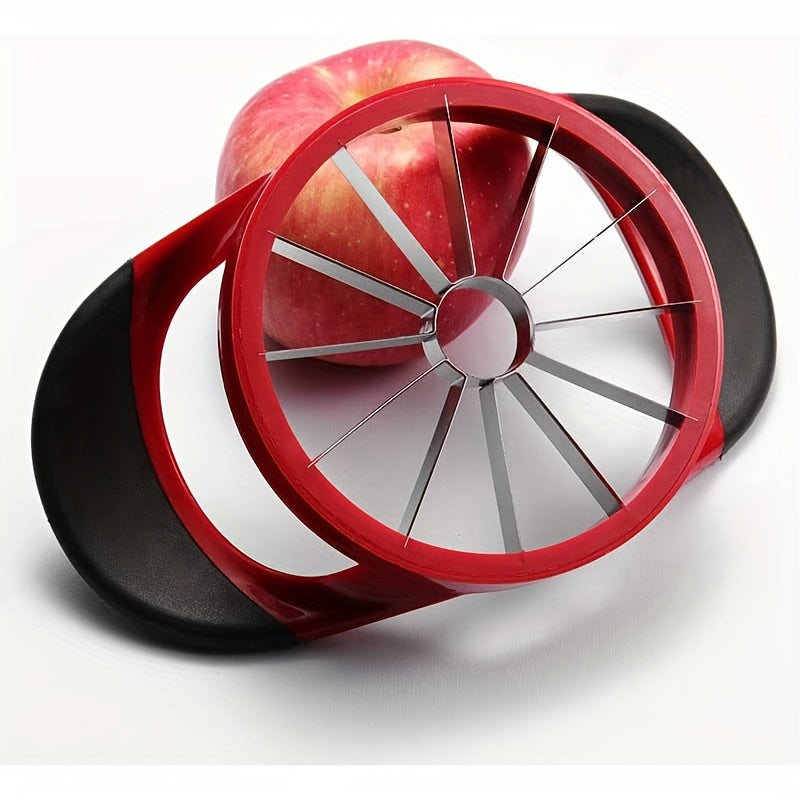 Effortlessly slice and core with the JOLUCE Stainless Steel Apple Slicer. This 12-blade corer and divider is perfect for cutting a variety of fruits, vegetables, and potatoes. Make cake making and food preparation a breeze with this versatile kitchen