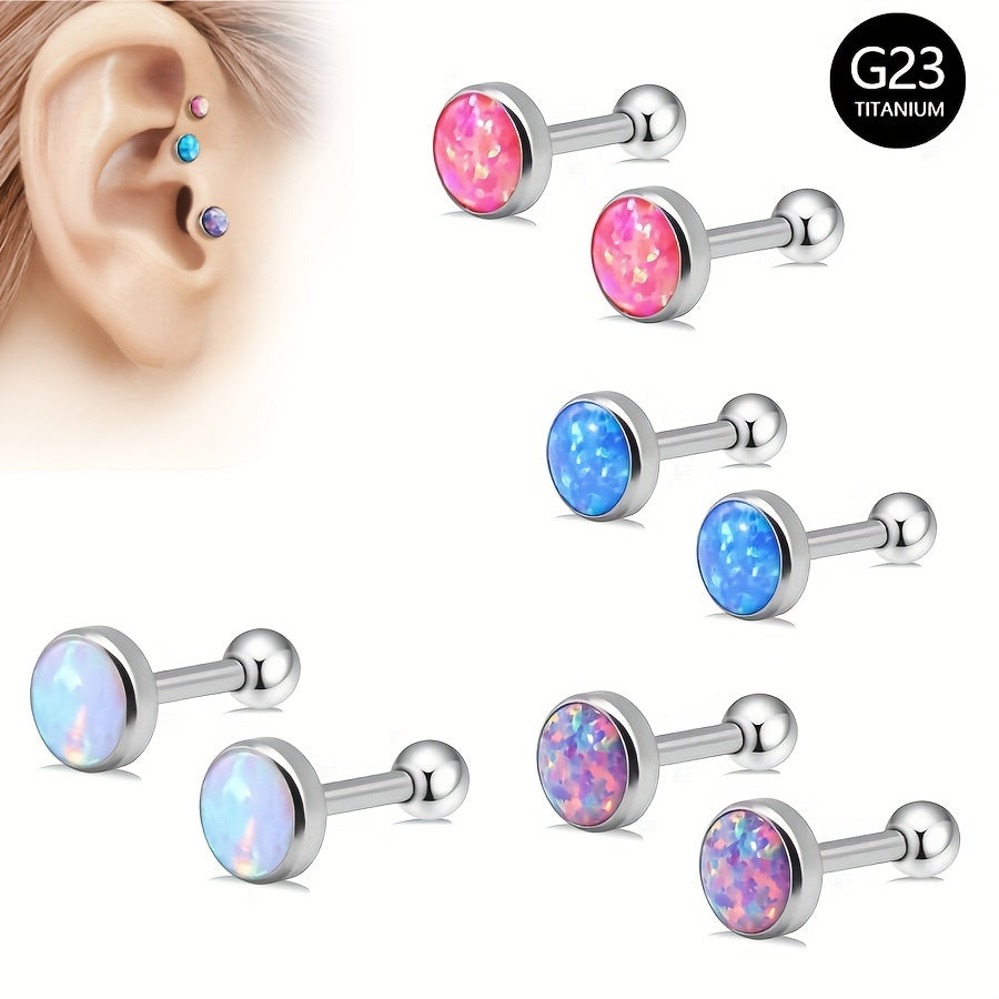 Upgrade your accessories with the SENLANSP 2-piece G23 Titanium Opal Stud Earrings designed for women. Enjoy the hypoallergenic properties, ideal for everyday use and special occasions. Get your hands on the stylish SENLANSP set now!