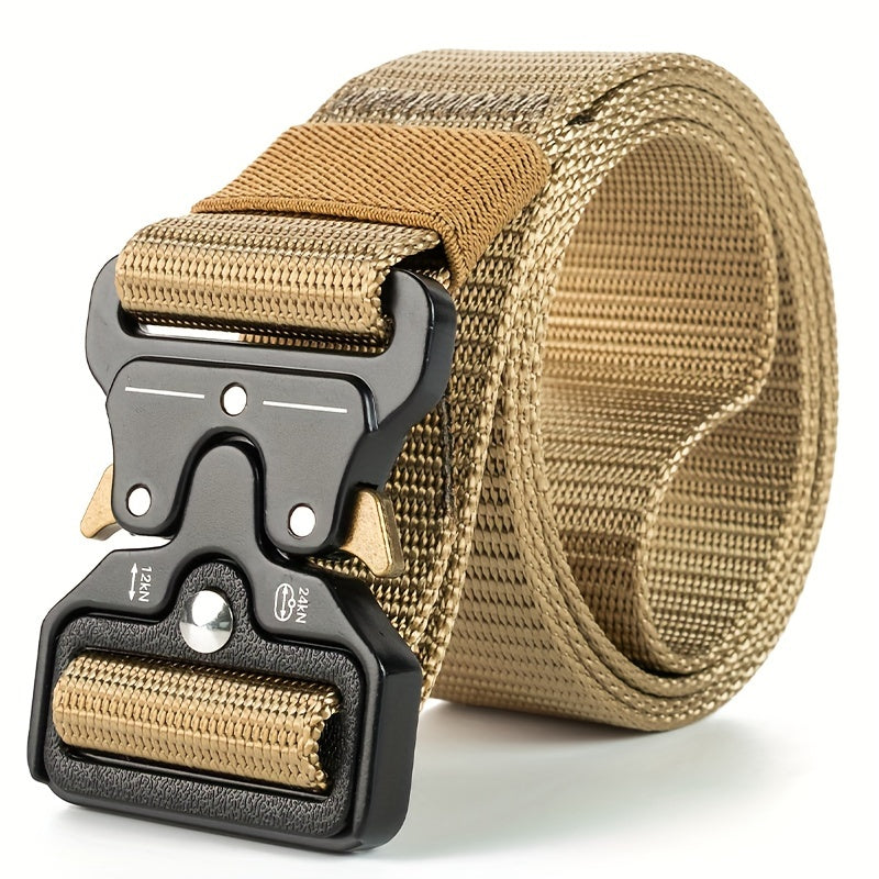 Men's Camo Nylon Belt - Sturdy, Adjustable for Outdoor Sports - Perfect for Valentine's Day