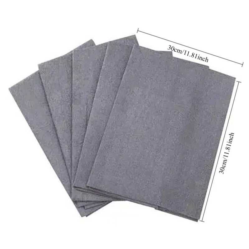 Magic Microfiber Cleaning Cloth - Perfect for Glass, Mirrors, and Kitchen Surfaces! Reusable, Ultra-Absorbent, and Streak-Free with No Water Marks