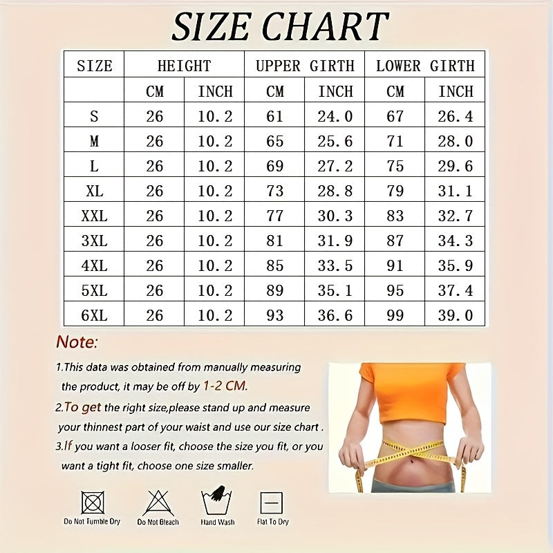 1pc Double Belt Zipper Waist Trainer with Hook & Loop Fastener, Women's Waist Trimmer & Shapewear