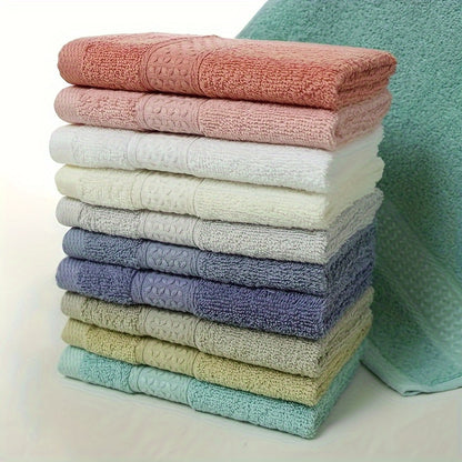 6-piece cotton towel set perfect for the home bathroom. Absorbent, quick-drying, super soft, and skin-friendly. Ideal bathroom supplies.