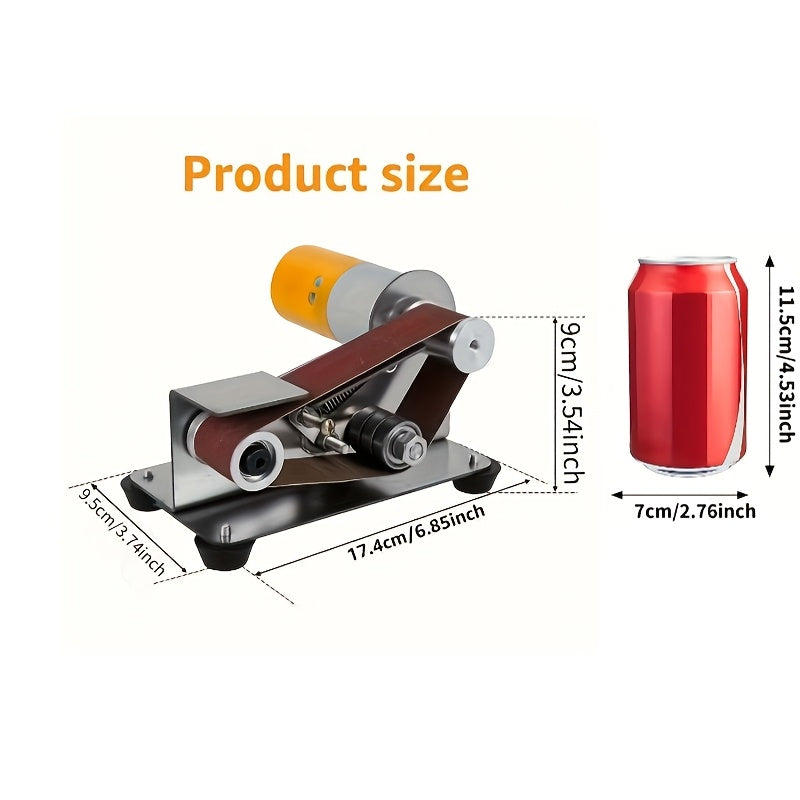 Многофункциональный электрический нож и точилка для инструментов с системой ленточной шлифовки с регулируемой скоростью. Идеально подходит для охоты, кухонных ножей и различных материалов. Включает полировку, шлифовку и