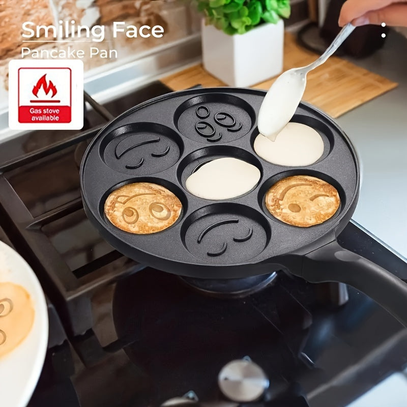 1pc Mini Pancake Griddle with 7 Mold Design